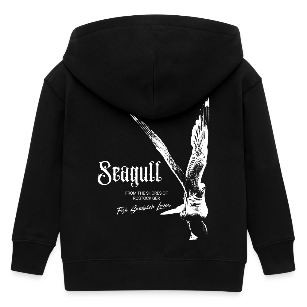 Rostock 'Seagull' Edition Bio Zip Hoodie Kinder 3-8 Jahre Farbe - Schwarz