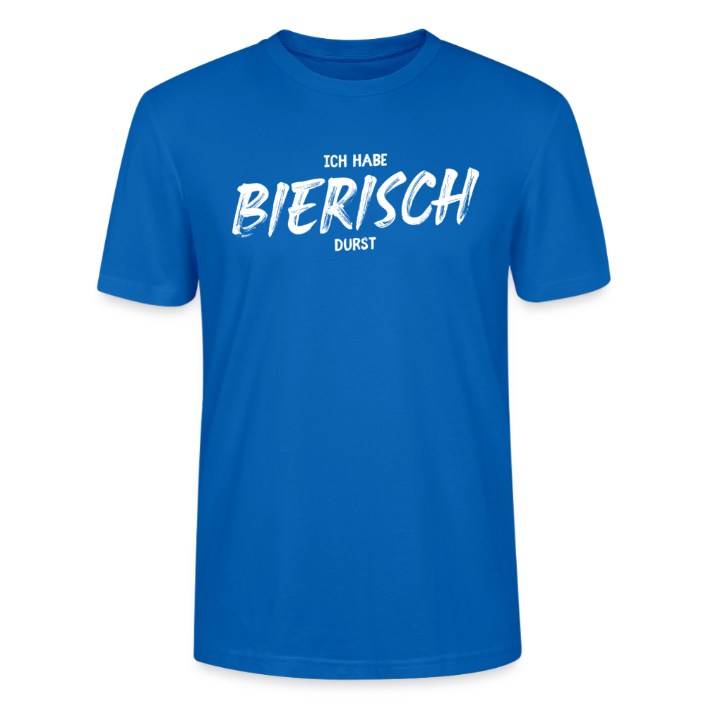 Unisex Sprüche T-Shirt 'Ich habe bierisch Durst' - Pfauenblau
