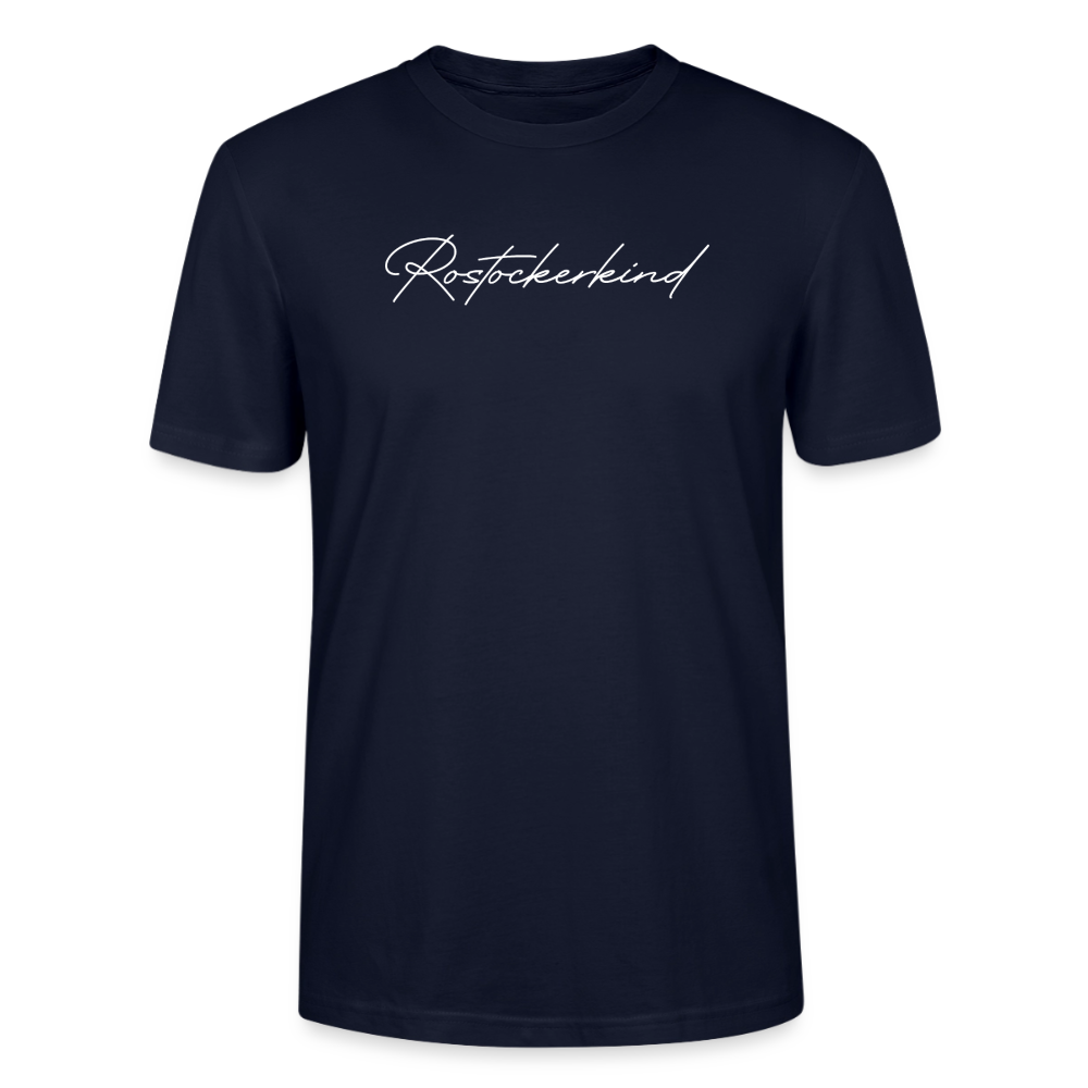 Rostock 'Rostockerkind' Signature Bio T-Shirt Unisex schwarz - Navy