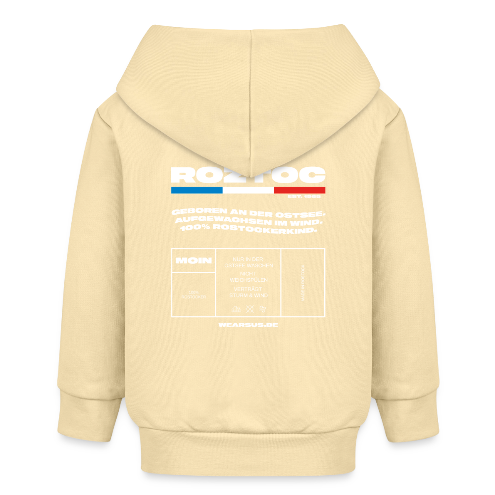 Rostock 'ROZTOC' Edition Bio Baby Zip Hoodie - Creme