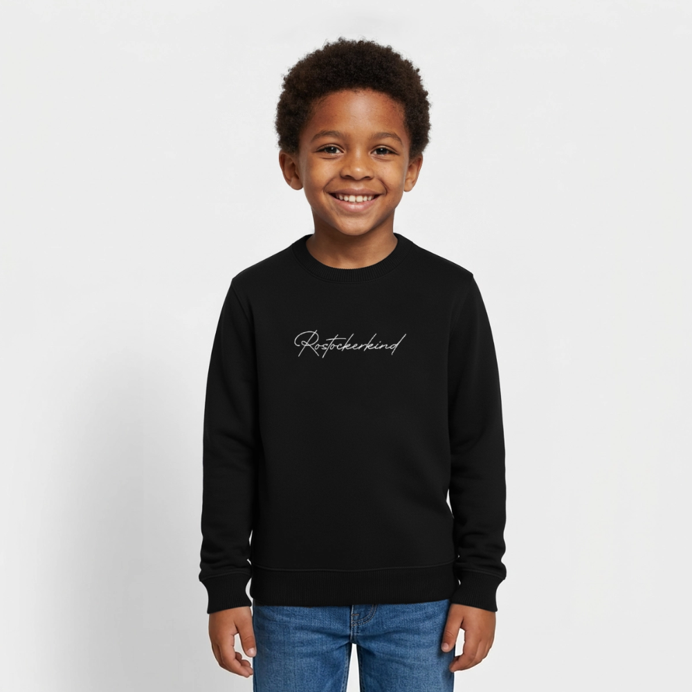 Rostock 'Rostockerkind' Signature Bio T-Shirt Kinder 3-8 Jahre - Schwarz