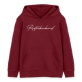 Rostock 'Rostockerkind' Signature Bio Hoodie Kinder 3-8 Jahre - Burgunderrot