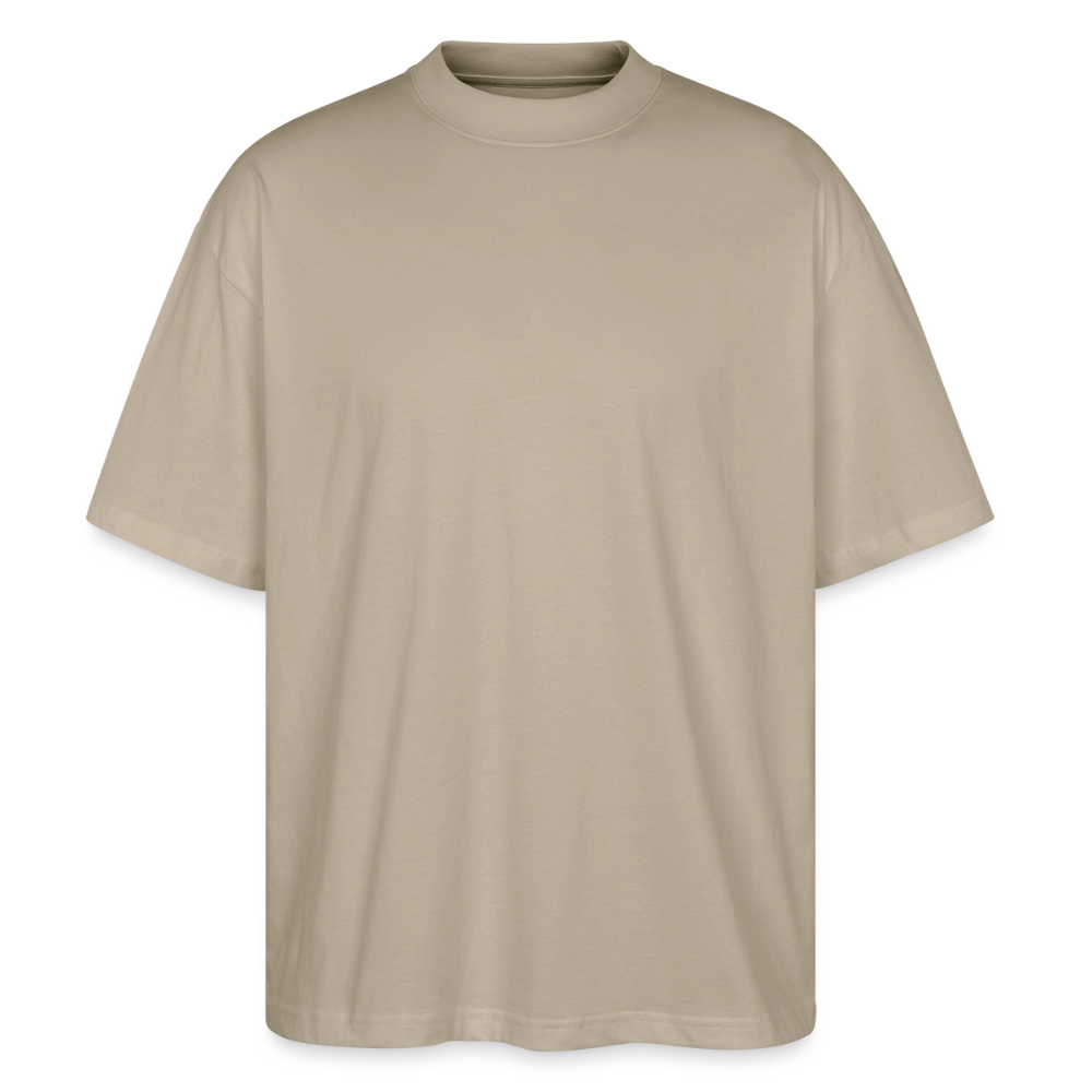 Rostock 'Rostockerkind' Bio Oversized T-Shirt Unisex Back Print Farbe - Steingrau