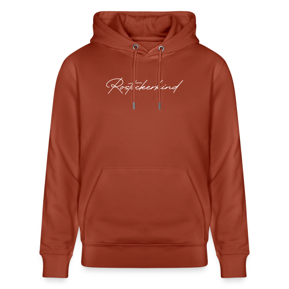 Rostock 'ROSTOCKERKIND' Signature Bio Hoodie Unisex weiß - Terrakotta