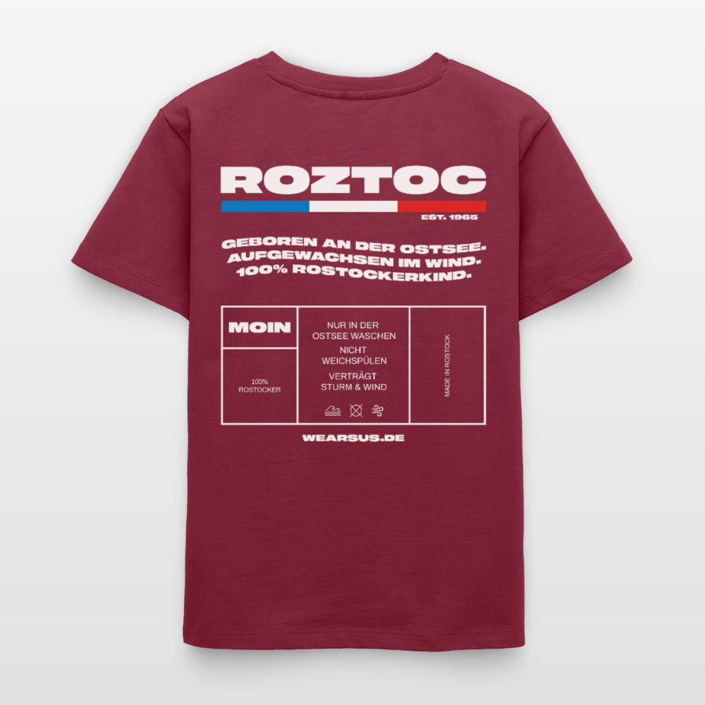 Rostock 'ROZTOC' Edition Kinder T-Shirt - Burgunderrot