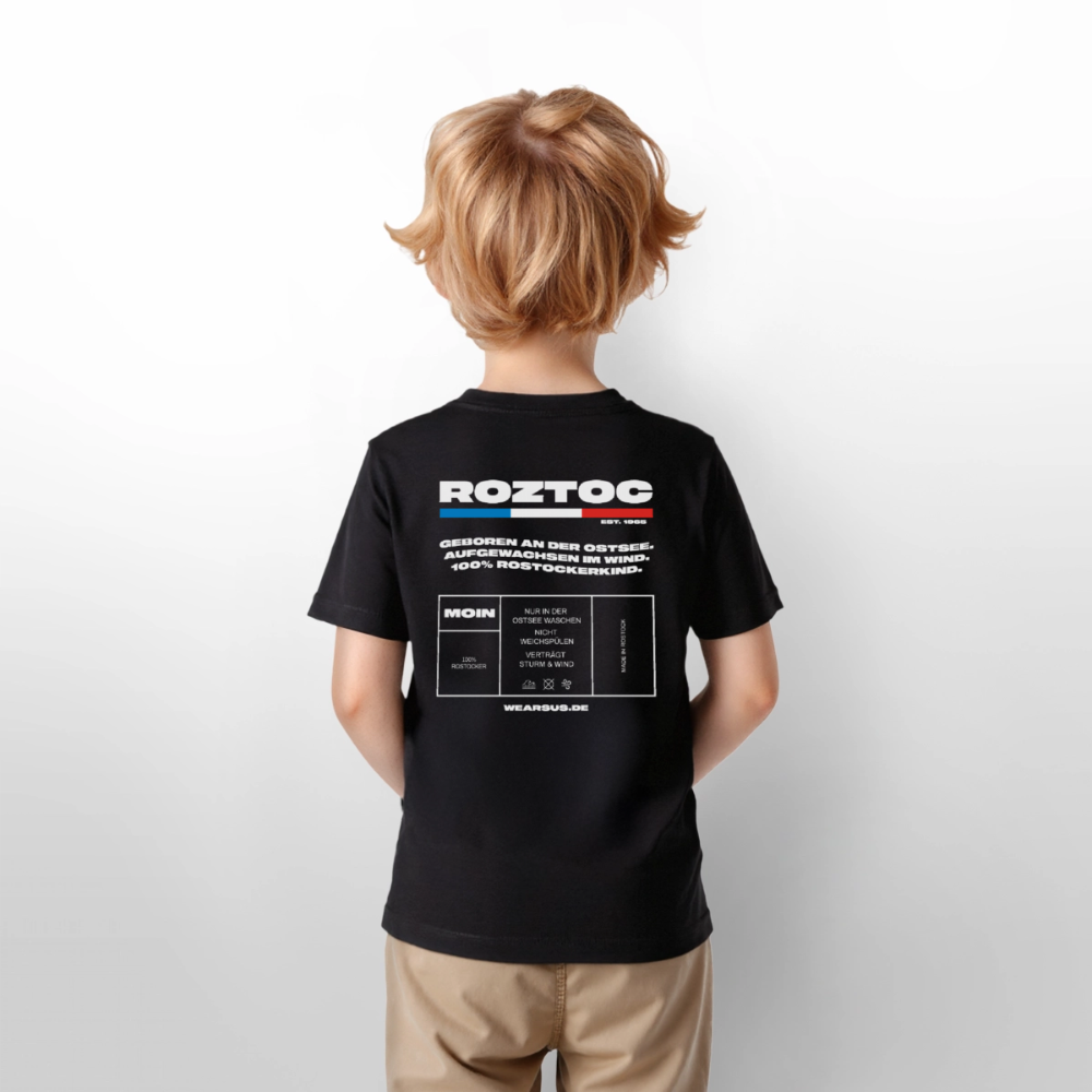 Rostock 'ROZTOC' Edition Kinder T-Shirt - Schwarz