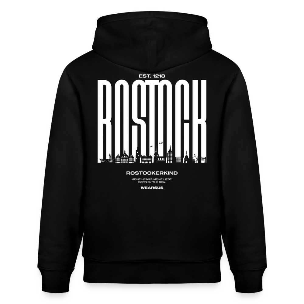 Rostock 'Rostockerkind' Bio Hoodie Unisex Farbe - Schwarz