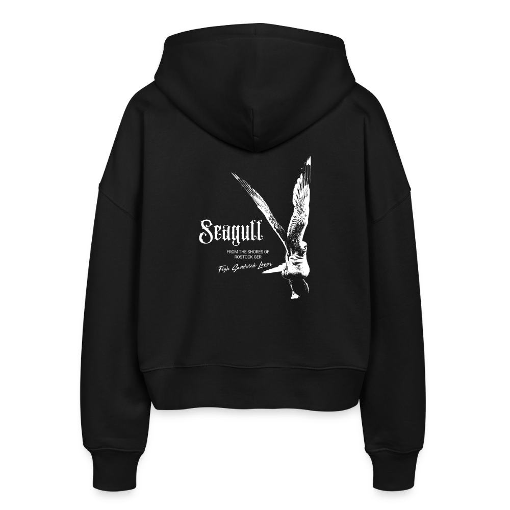 Rostock 'Seagull' Bio Zip Hoodie Damen - Schwarz