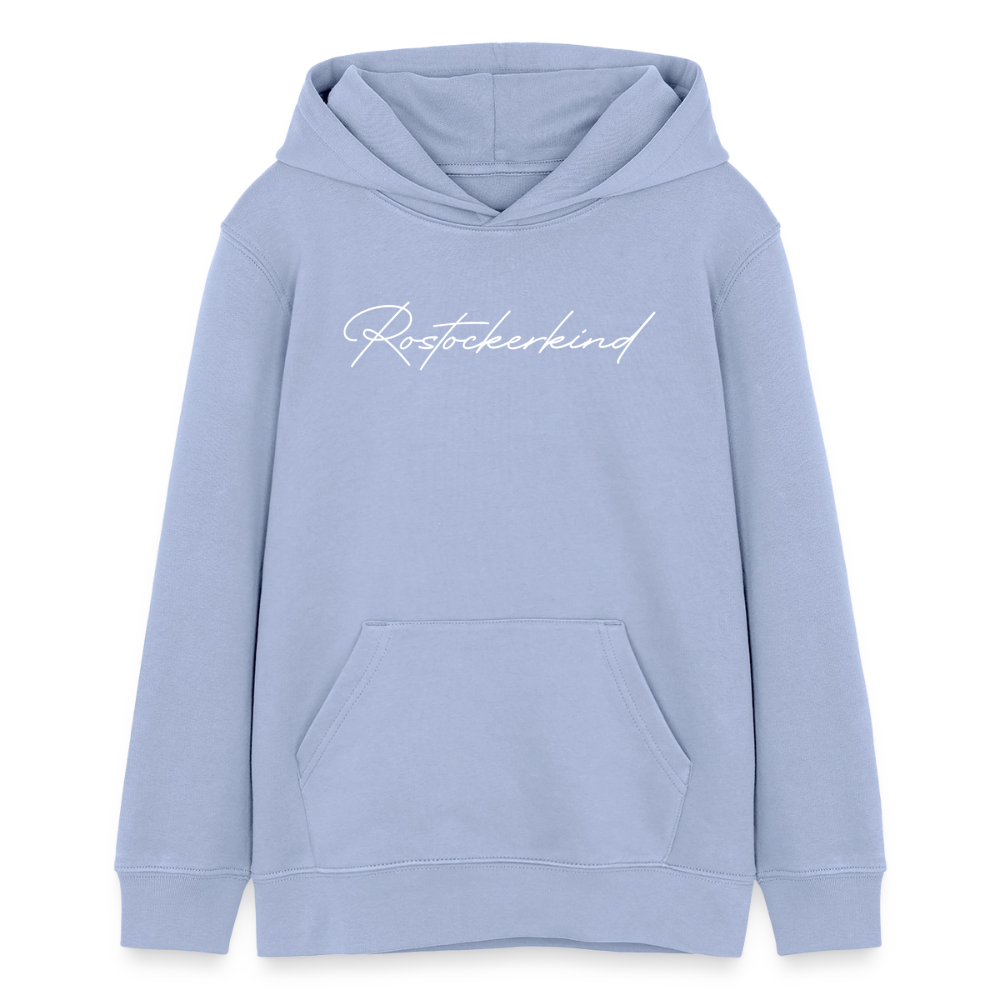 Rostock 'Rostockerkind' Signature Bio Hoodie Kinder 9-13 Jahre - Sky