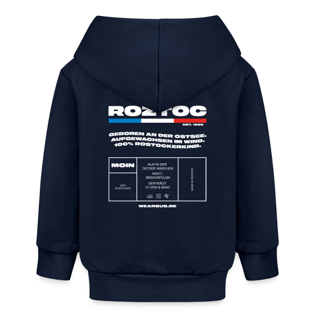 Rostock 'ROZTOC' Edition Bio Baby Zip Hoodie - Navy