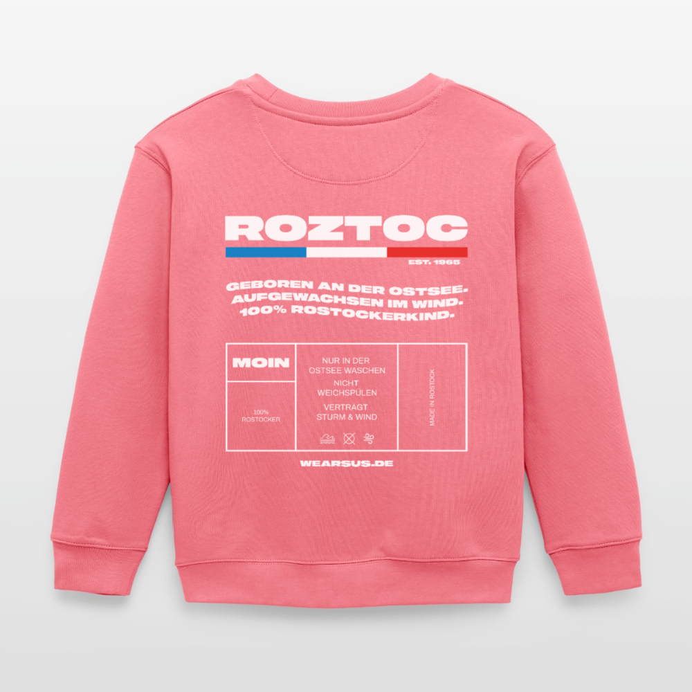 Rostock 'ROZTOC' Edition Bio Sweatshirt Kinder 3-8 Jahre - Pink 