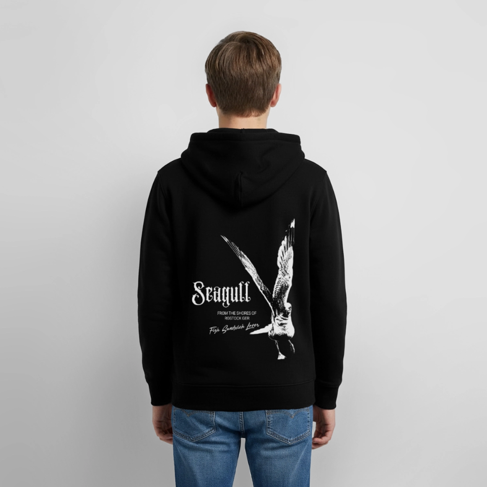 Rostock 'SEAGULL' Edition Bio Hoodie Kinder - Schwarz