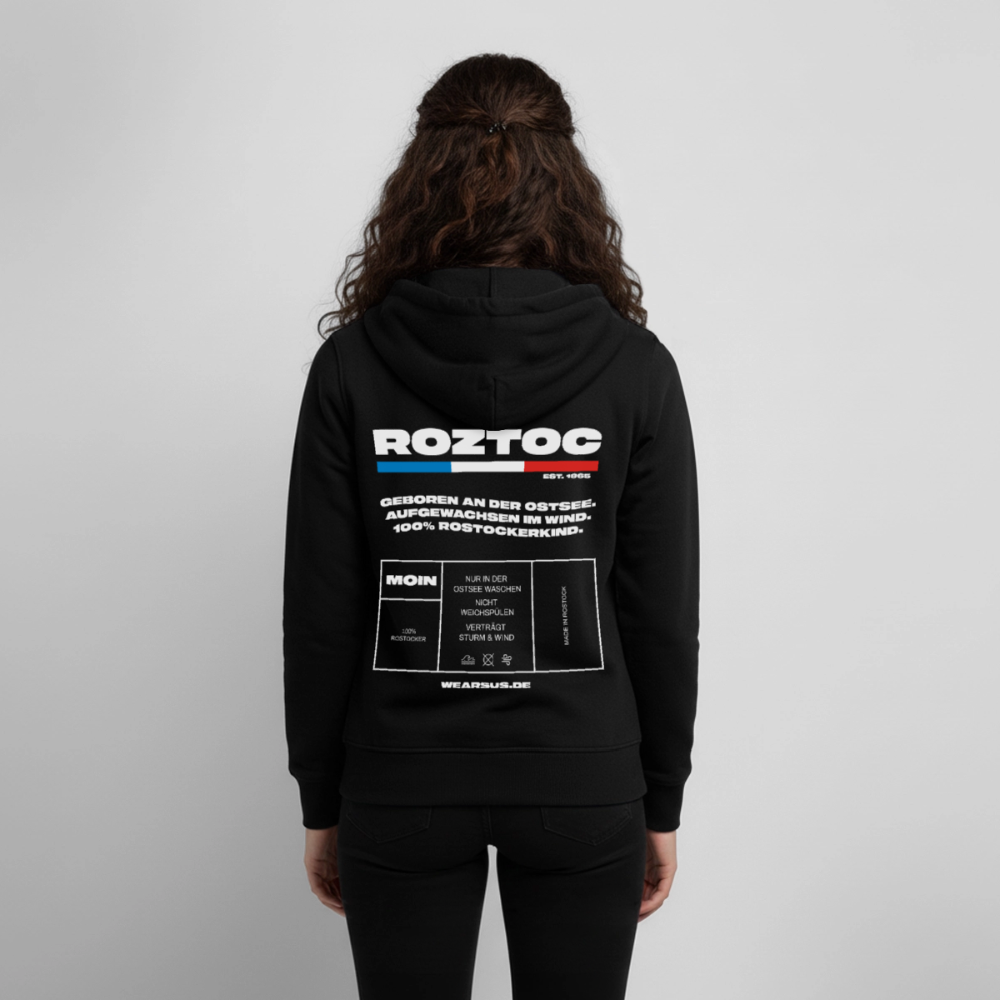 Rostock 'ROZTOC' Edition Bio Zip Hoodie Kinder - Schwarz