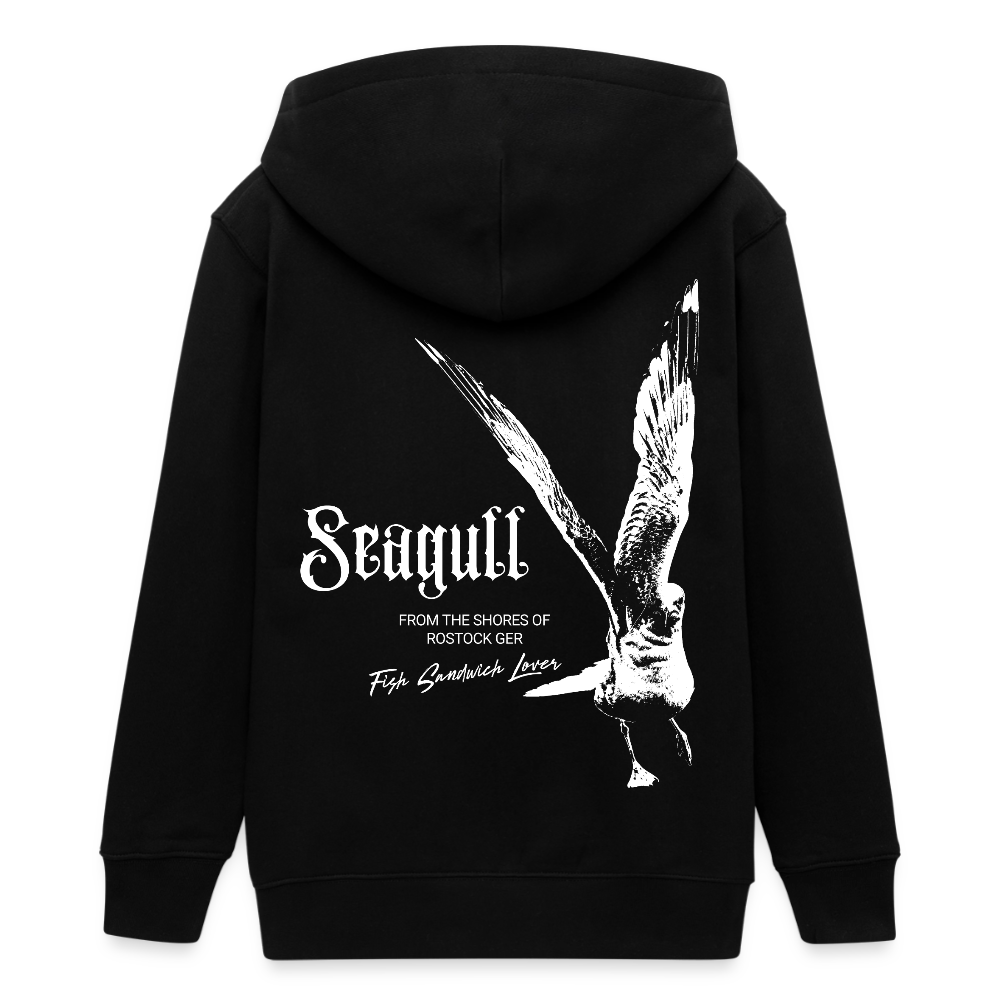 Rostock 'SEAGULL' Edition Bio Zip Hoodie Kinder - Schwarz