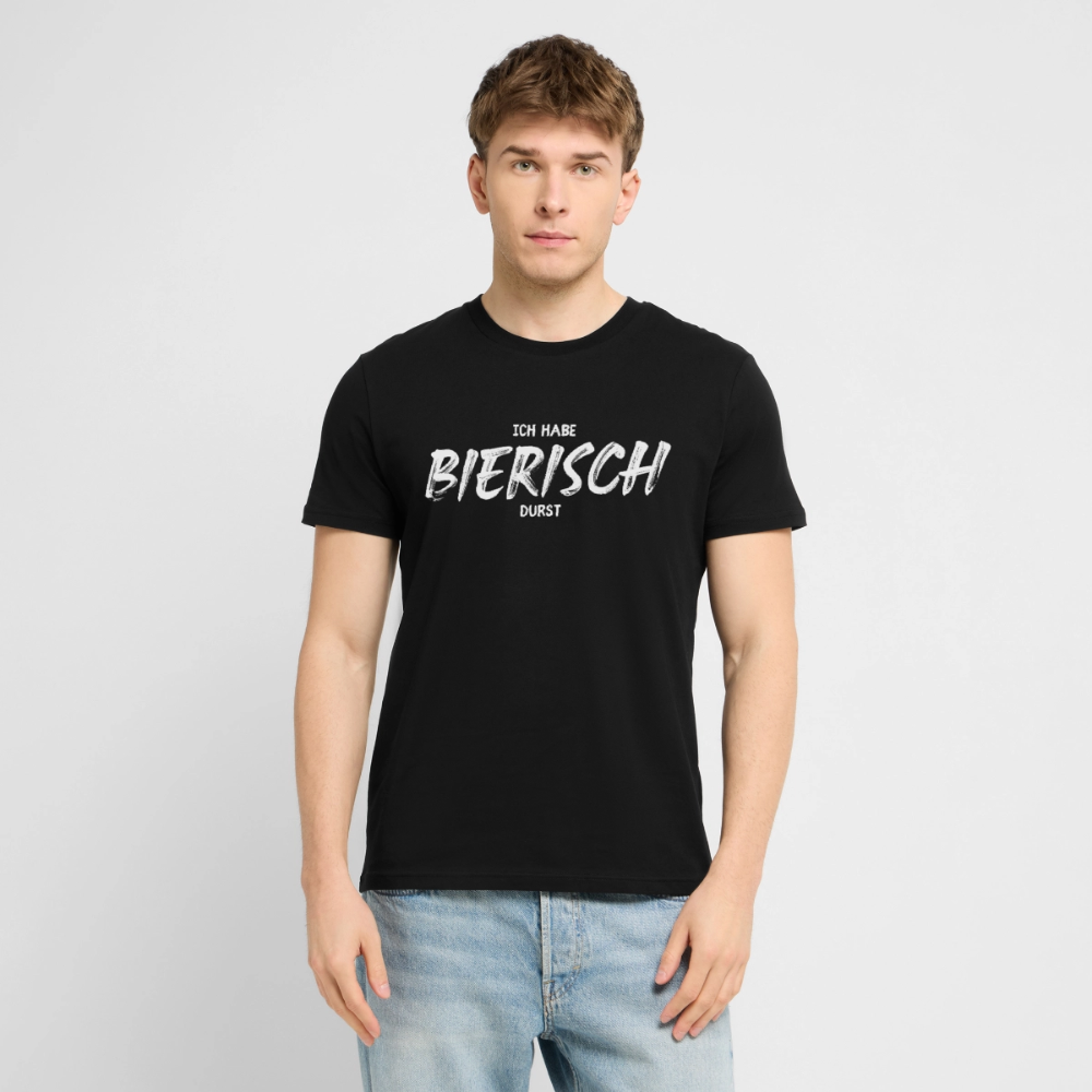 Unisex Sprüche T-Shirt 'Ich habe bierisch Durst' - Schwarz
