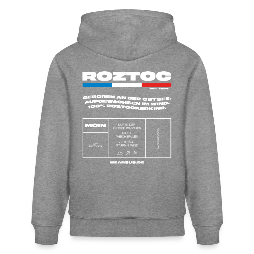 Rostock 'ROZTOC' Edition Unisex Hoodie - Hellgrau marmoriert