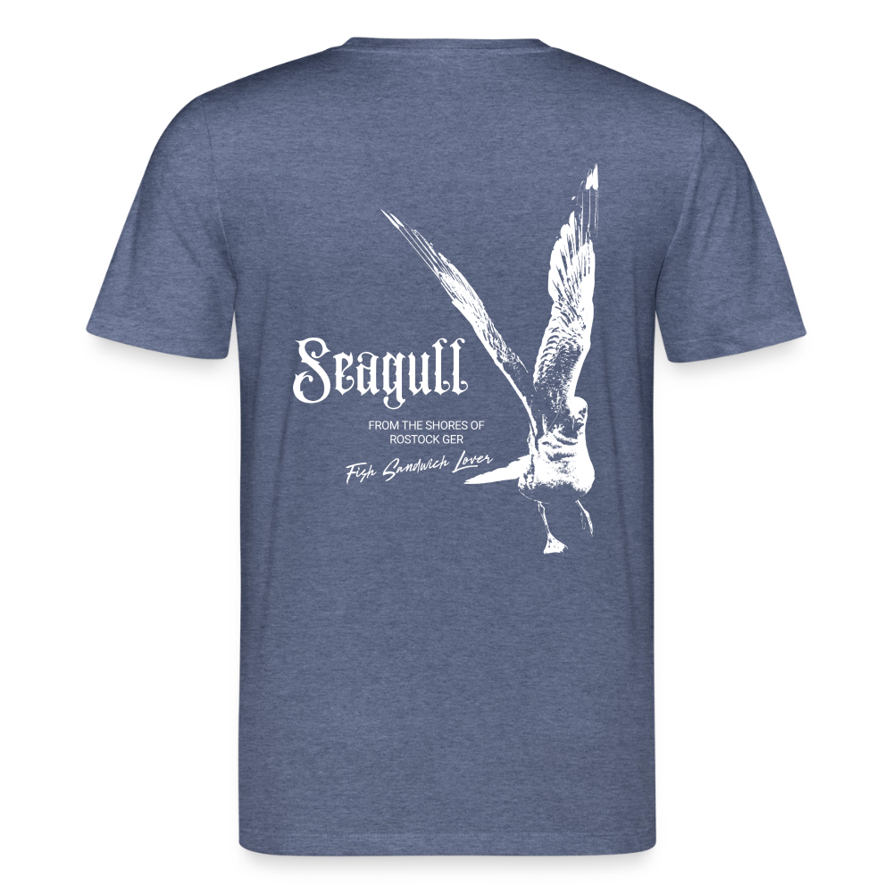 Seagull Rostock Baltic Sea Edition Unisex T-Shirt 2.0 180 g/m² - Dunkelblau meliert