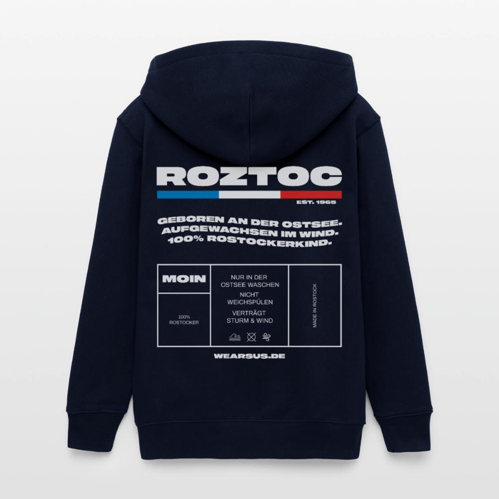 Rostock 'ROZTOC' Edition Bio Zip Hoodie Kinder - Navy