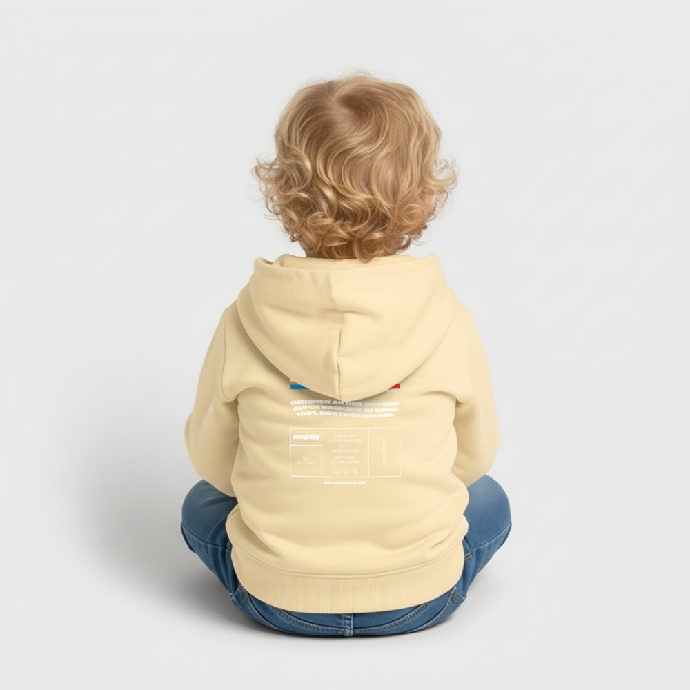 Rostock 'ROZTOC' Edition Bio Hoodie Babys Farbe - Creme