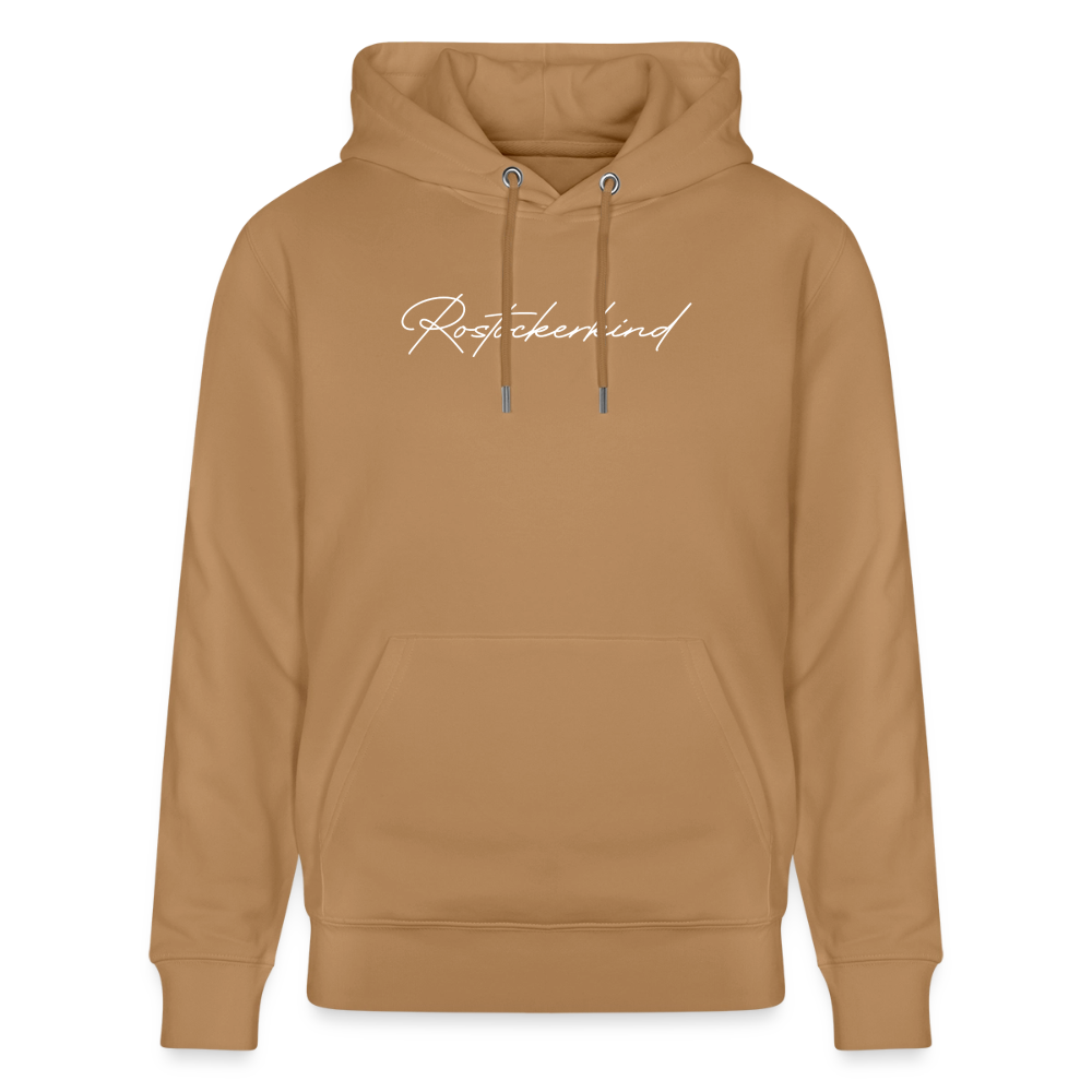 Rostock 'ROSTOCKERKIND' Signature Bio Hoodie Unisex weiß - Karamell 