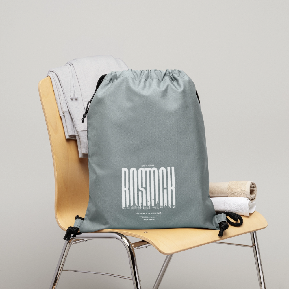 Rostock 'ROSTOCKERKIND' Turnbeutel aus Recycling-Material - Steingrau mineral wash