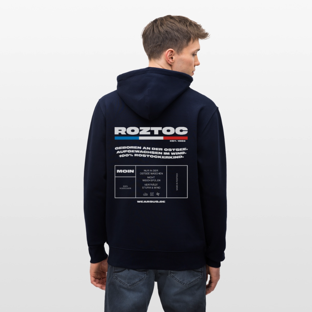 Rostock 'ROZTOC' Edition Bio Zip Hoodie Herren - Navy