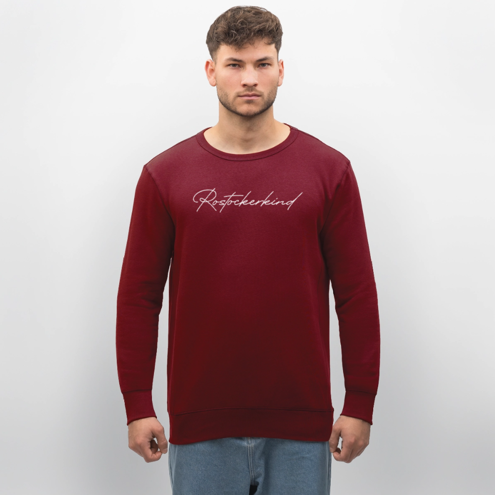 Rostock 'Rostockerkind' Signature Bio Sweatshirt Unisex - Burgunderrot