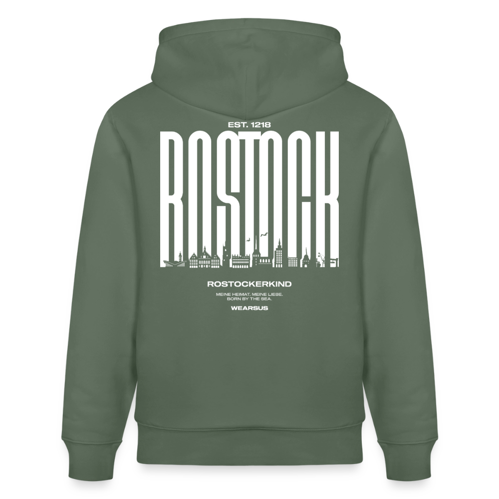 Rostock 'Rostockerkind' Bio Hoodie Unisex Farbe - Tanngrün