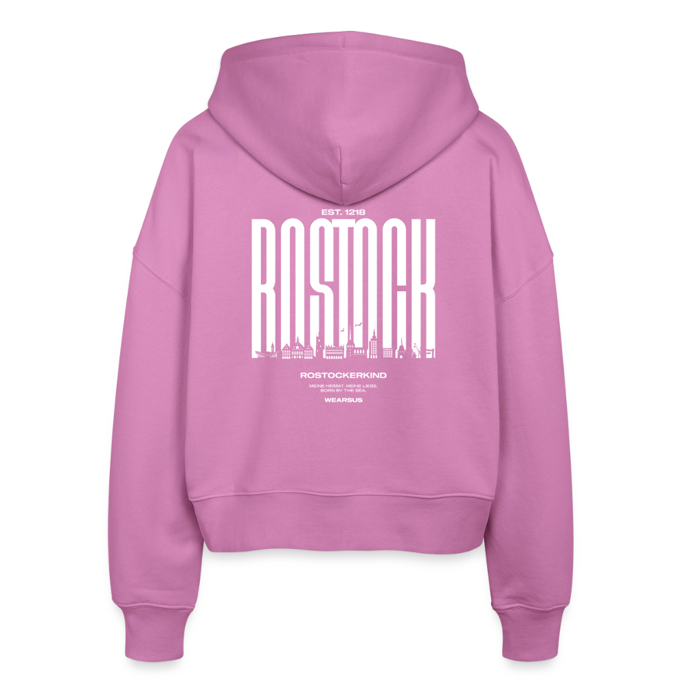 Rostock 'Rostockerkind' Bio Zip Hoodie Damen Farbe - Pink