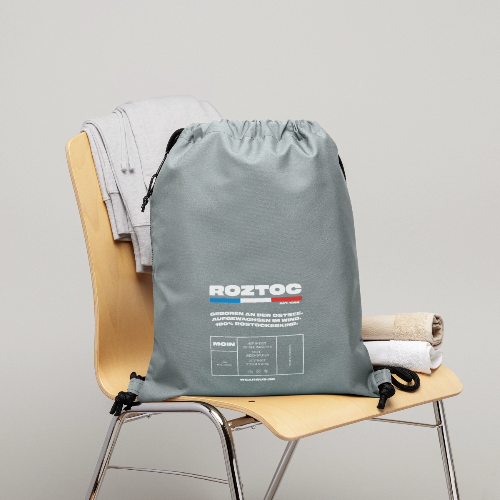Rostock 'ROZTOC' Turnbeutel aus Recycling-Material - Steingrau mineral wash