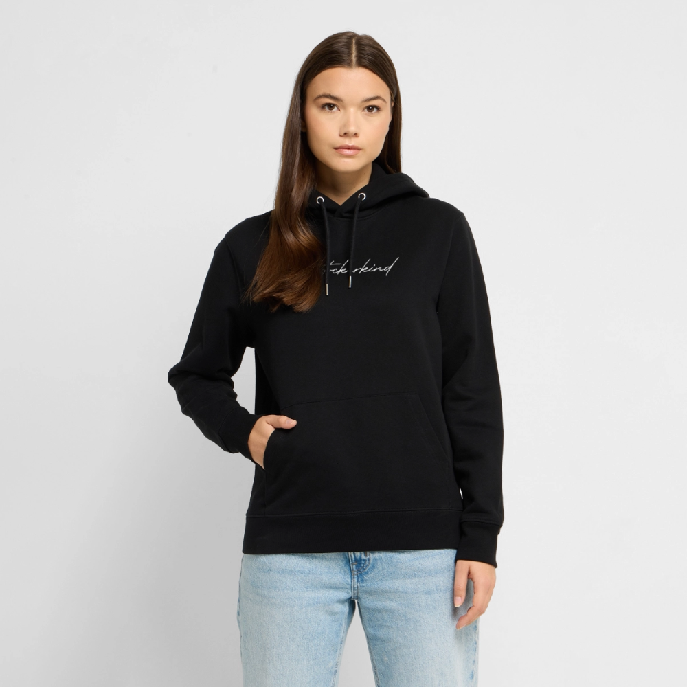 Rostock 'ROSTOCKERKIND' Signature Bio Hoodie Unisex weiß - Schwarz