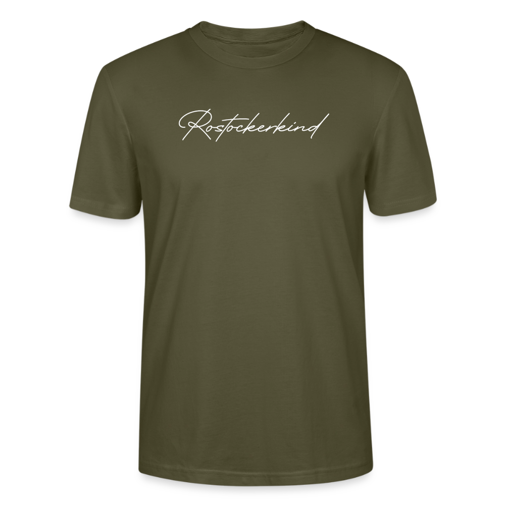 Rostock 'Rostockerkind' Signature Bio T-Shirt Unisex schwarz - Khaki