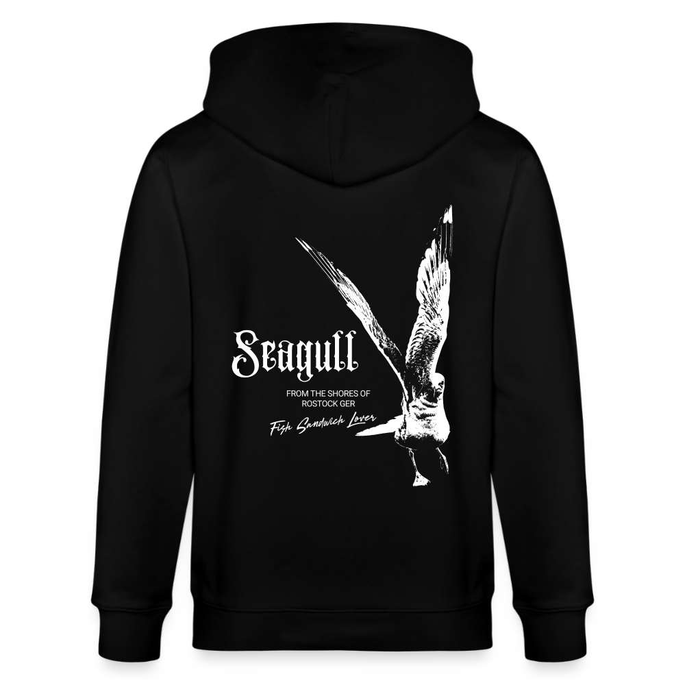 Rostock 'SEAGULL' Edition Bio Zip Hoodie Herren - Schwarz