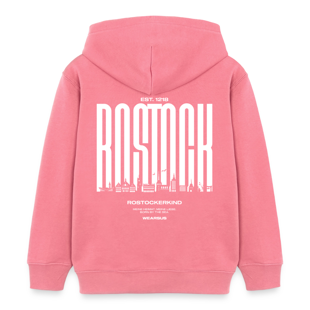 Rostock 'Rostockerkind' Bio Sweatshirt Kinder 3-8 Jahre Front Print - Pink 