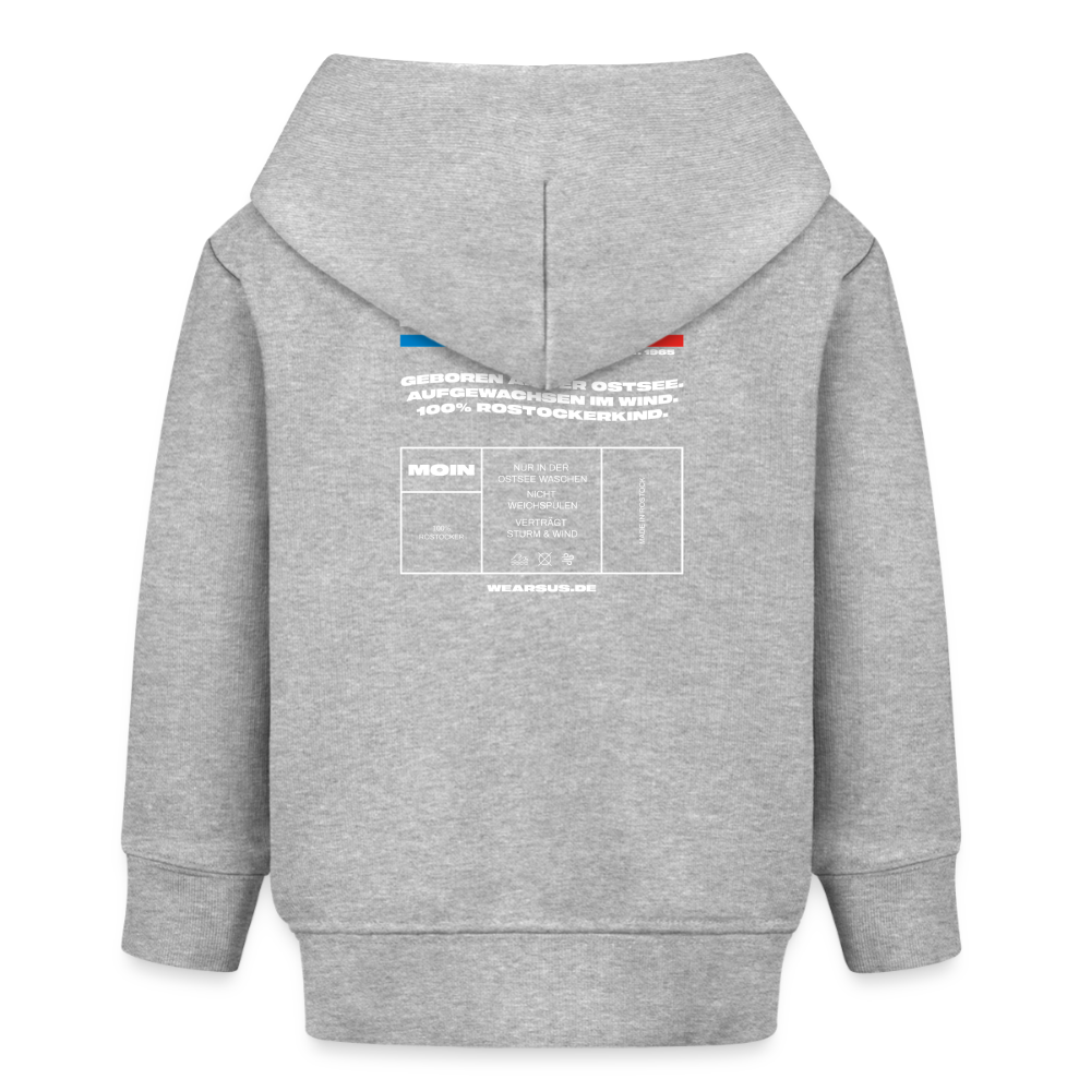Rostock 'ROZTOC' Edition Bio Hoodie Babys Farbe - Grau meliert