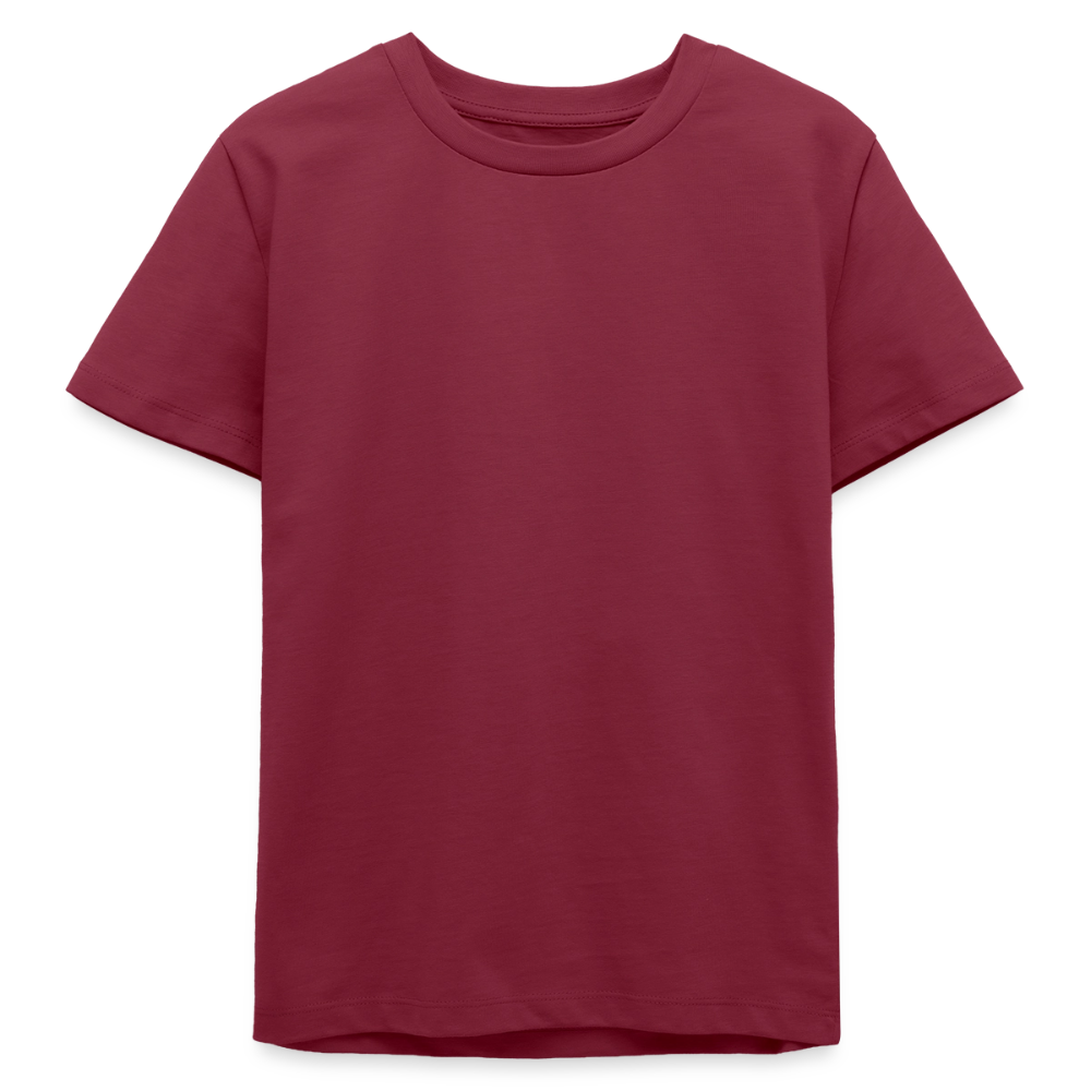 Rostock 'Rostockerkind' Bio T-Shirt Kinder 9-13 Jahre Back Print Farbe - Burgunderrot