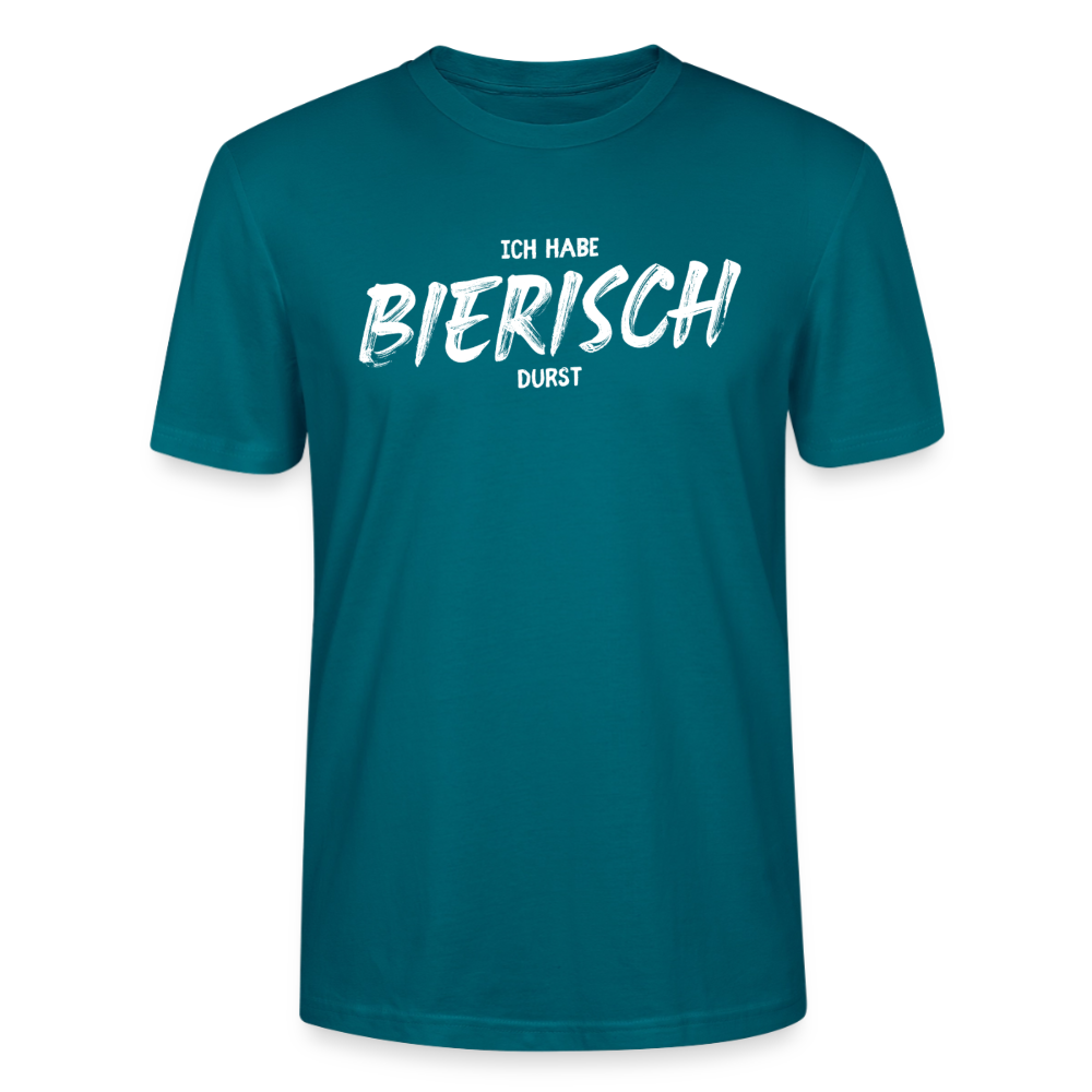Unisex Sprüche T-Shirt 'Ich habe bierisch Durst' - Ozeanblau