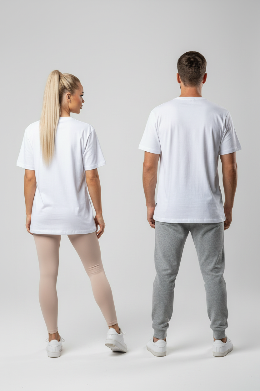 Rostock 'Rostockerkind' Bio Oversized T-Shirt Unisex Frontprint weiß