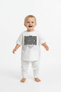 Rostock 'Rostockerkind' Bio T-Shirt Babys Frontprint weiß