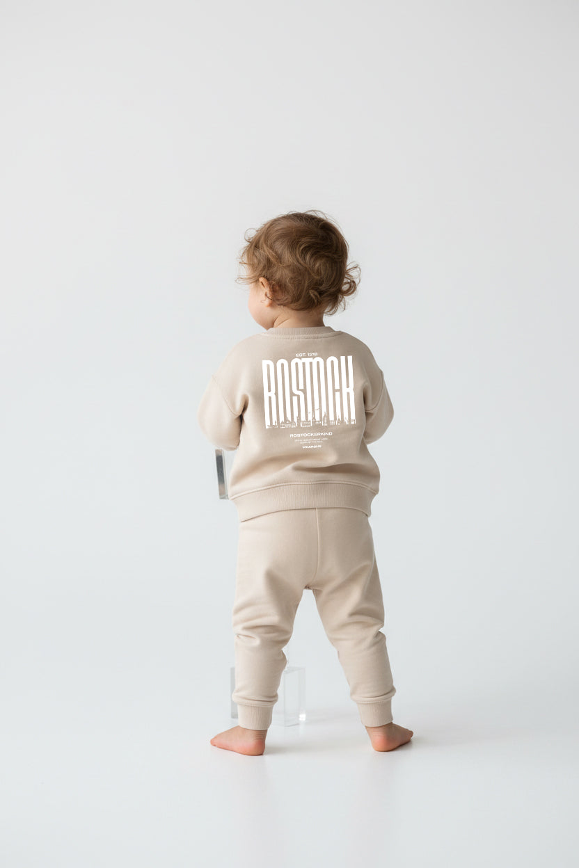 Rostock 'Rostockerkind' Bio Sweatshirt Babys Backprint