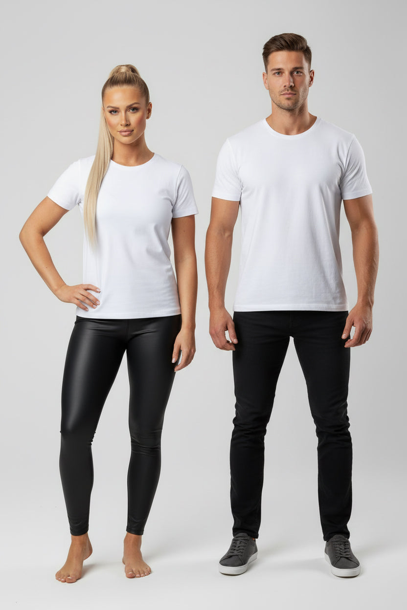 Rostock 'Rostockerkind' Bio T-Shirt Unisex Backprint weiß 180 g/m²