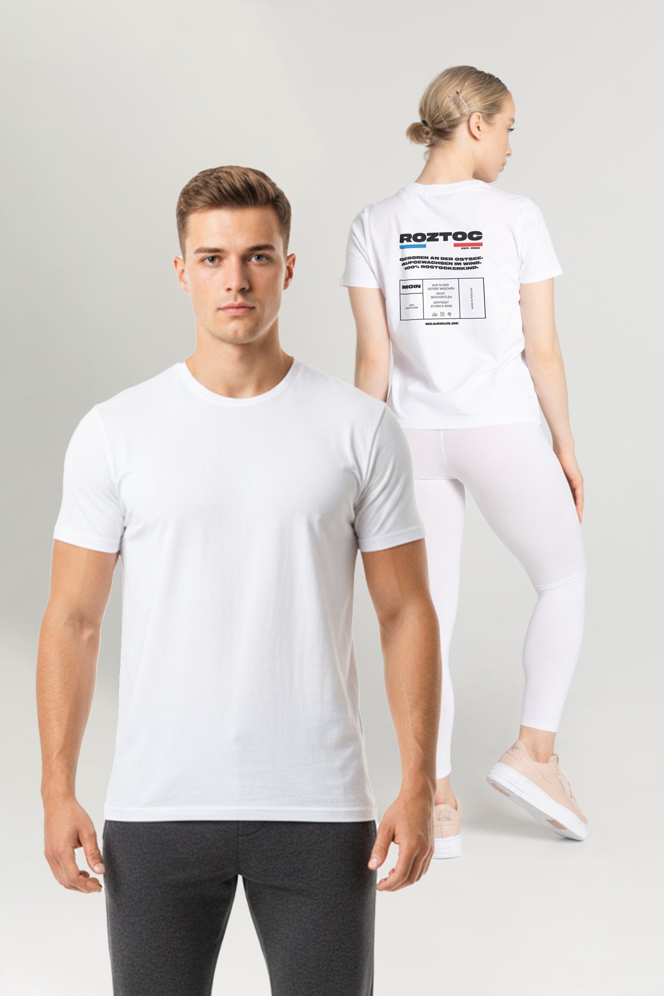 Rostock 'ROZTOC' Bio T-Shirt Unisex weiß