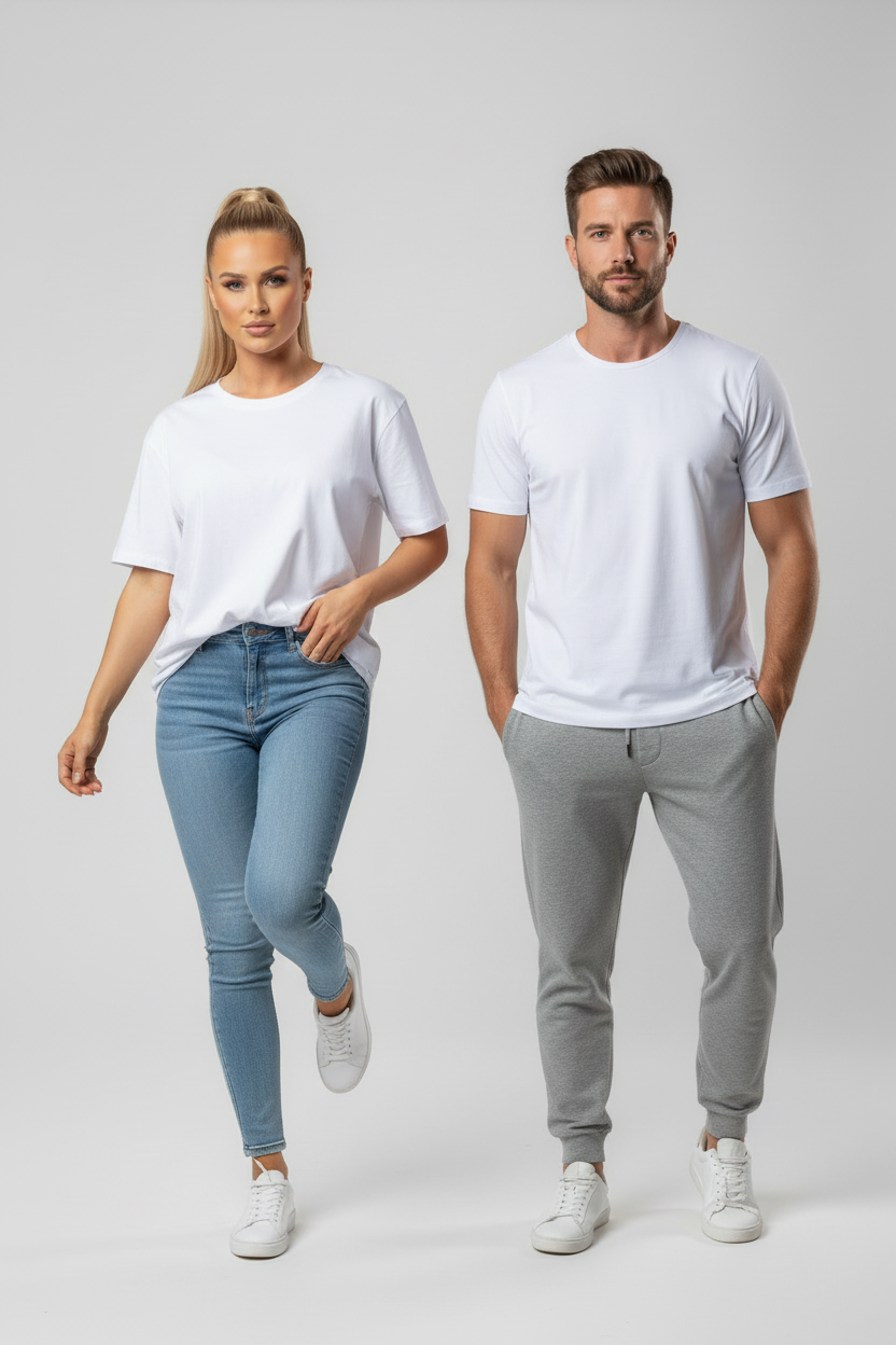 Rostock 'Rostockerkind' Bio Oversized T-Shirt Unisex Backprint weiß