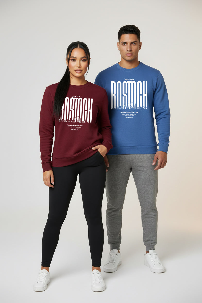 Rostock 'Rostockerkind' Bio Sweatshirt Unisex Frontprint