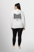 Rostock 'Rostockerkind' Bio Zip Hoodie Damen weiß
