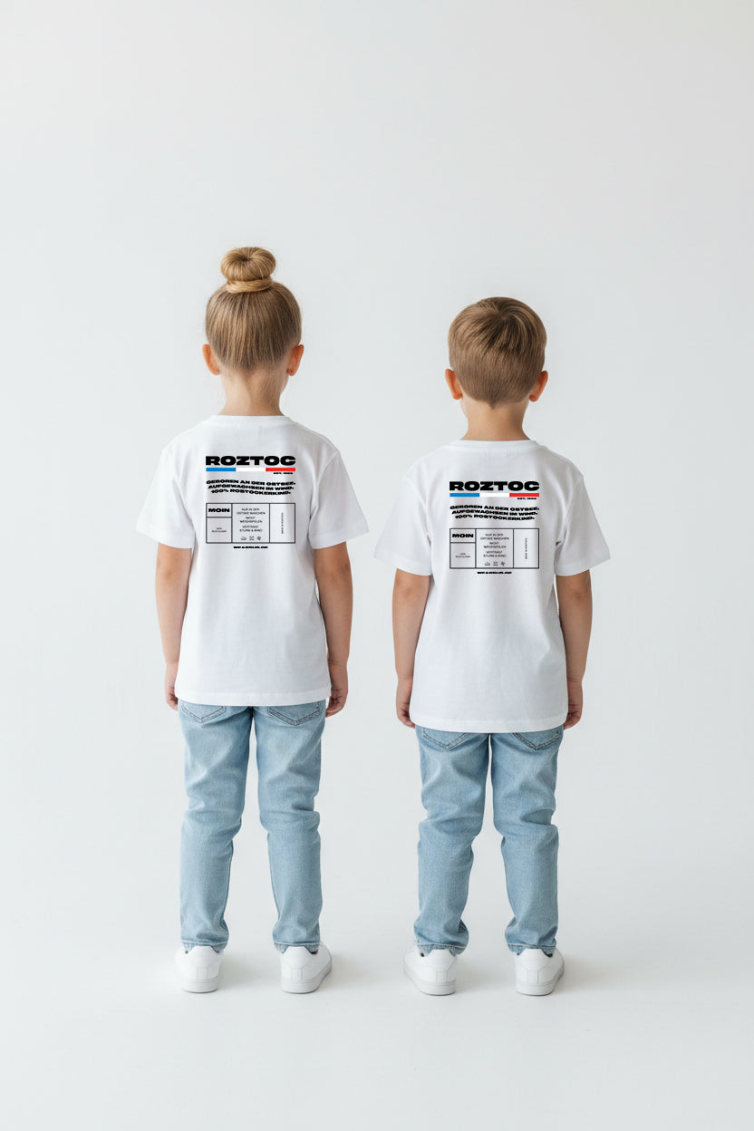 Rostock 'ROZTOC' Bio T-Shirt Kinder weiß