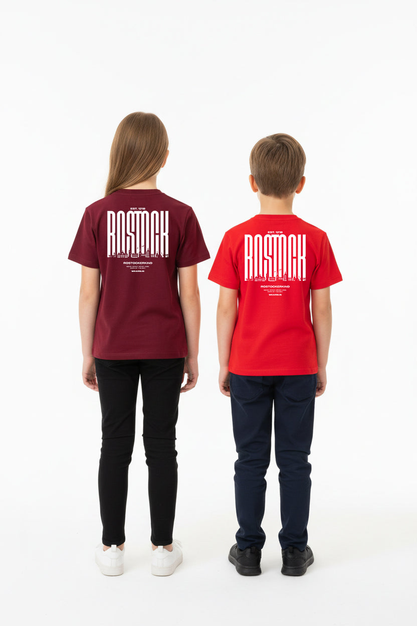 Rostock 'Rostockerkind' Bio T-Shirt Kinder 3-8 Jahre Backprint