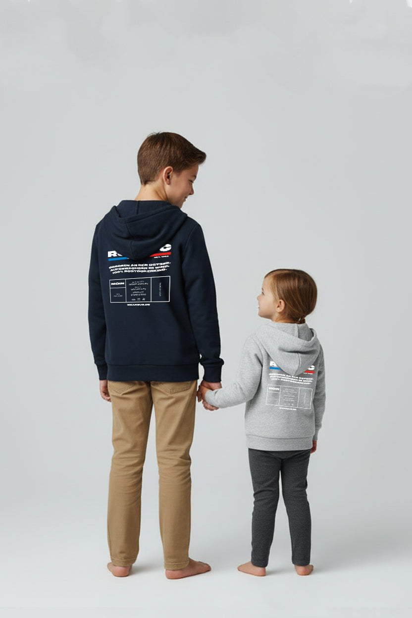 Rostock 'ROZTOC' Bio Zip Hoodie Kinder 3–8 Jahre
