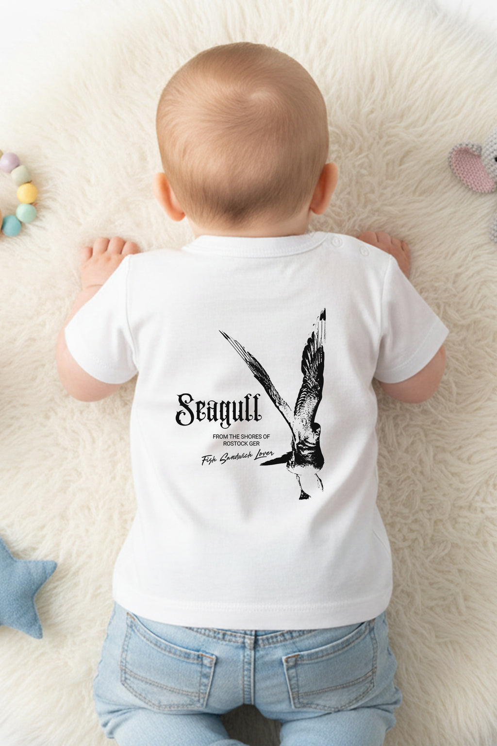 Rostock 'Seagull' Bio T-Shirt Babys weiß