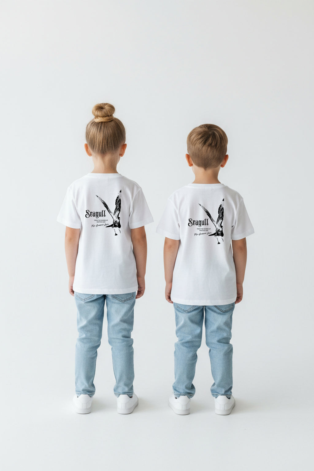 Rostock 'Seagull' Bio T-Shirt Kinder 3-8 Jahre weiß